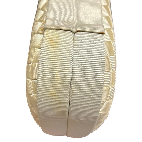 Vintage Neiman Marcus Gold Satin Evening Bag with Rope Strap - Picture 3 of 7